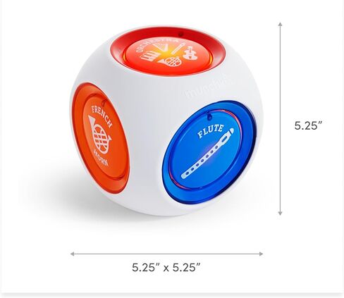 Munchkin® Mozart Magic® Cube Music Toy for Baby and Toddler - Includes 5 Instrument Sounds, 8 Mozart Songs and Lights in Saudi Arabia
