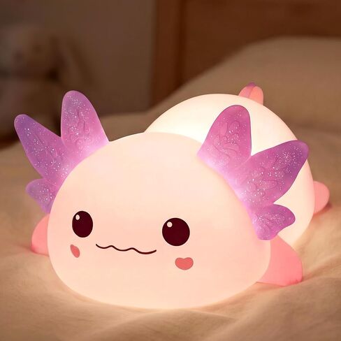 Mewaii Huggwaii Squishy Highland Cow Night Light for Kids, BPA-Free | 30-Min Timer, 3 Levels Dimmable, Rechargable Lamp, Soft Silicone, Nursery Decor, Toddler Nightlight, Gift for Girls & Boys in Saudi Arabia