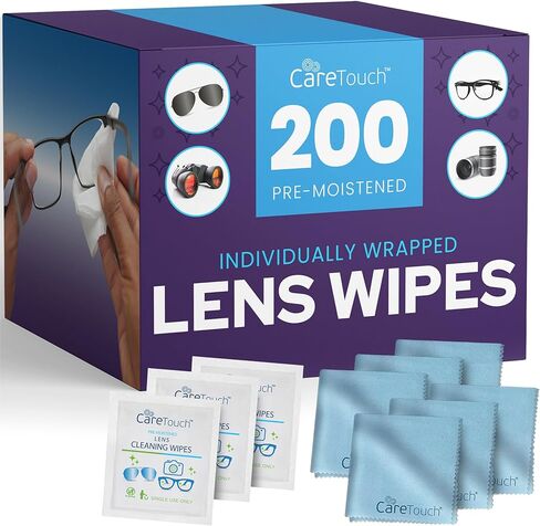 210 Count Lens Wipes for Eyeglasses, Eyeglass Cleaning Wipes Pre-moistened Individually Wrapped Scratch-Free Streak-Free Eye Glasses Cleaner Wipes for Sunglasses, Camera Lens, Screens in Saudi Arabia