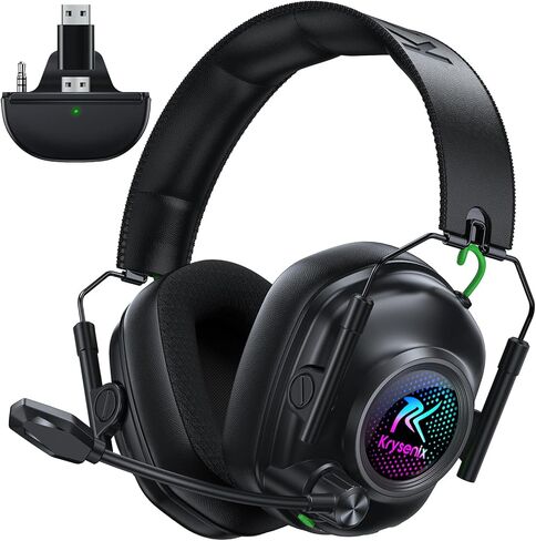 Wireless Gaming Headset for Xbox Series X|S, Xbox One, PC, PS5, PS4, Mac, Switch, 2.4 GHz Wireless & Bluetooth 5.4 Gaming Headphones with Noise Canceling Microphone, 50Hr Battery, 50mm Drivers-White in Saudi Arabia