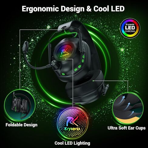 Wireless Gaming Headset for Xbox Series X|S, Xbox One, PC, PS5, PS4, Mac, Switch, 2.4 GHz Wireless & Bluetooth 5.4 Gaming Headphones with Noise Canceling Microphone, 50Hr Battery, 50mm Drivers-White in Saudi Arabia