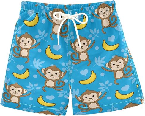 Boys Swim Trunks Toddler Boy Swimsuit Boys Bathing Suits Adjustable Waist Swim Beach Shorts for Kids 2T-16 in Kuwait