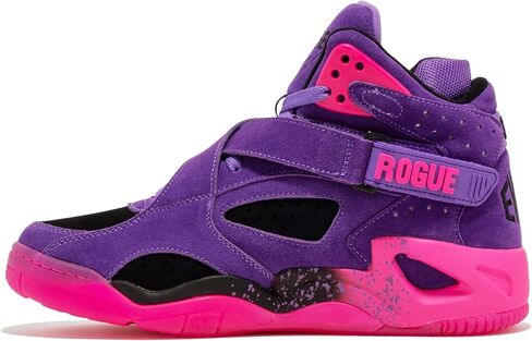 حذاء Ewing Patrick Athletics Rogue - أرجواني/وردي/أسود، حذاء كرة سلة عالي الأداء، مقاس 6 in Kuwait