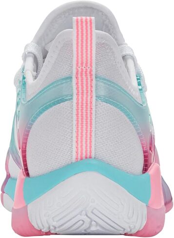 K-Swiss Women's K-Frame Padel Tennis Shoe (White/Soft Neon Blue/Neon Bubble Gum). in Saudi Arabia