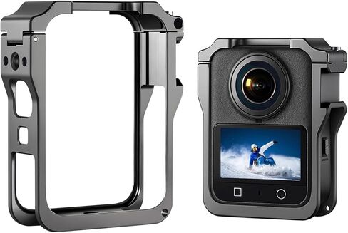 حافظة واقية معدنية لـ DJI Osmo 360، ملحقات قفص الكاميرا، مع محول حذاء بارد وإطار حماية قفل أمان سريع التحرير بخيوط 1/4 بوصة in Saudi Arabia
