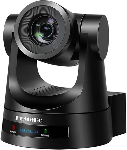 FoMaKo 4K 60fps NDI PTZ Camera Bundle, Supports NDI HX3 4K 60fps Output, 20x Optical Zoom, Gen 3 AI Auto-Tracking, 3G-SDI/HDMI/NDI/USB/PoE, for Church Worship & Live Studio,K600N x2+KC608, BK202 in Kuwait