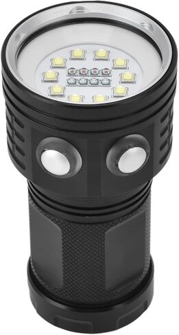 GIFTER LED مصباح يدوي للغوص IPX8 مقاوم للماء 10000LM من سبائك الألومنيوم تحت الماء مع ضوء ملء متعدد الأوضاع للتصوير الفوتوغرافي الاحترافي in Kuwait