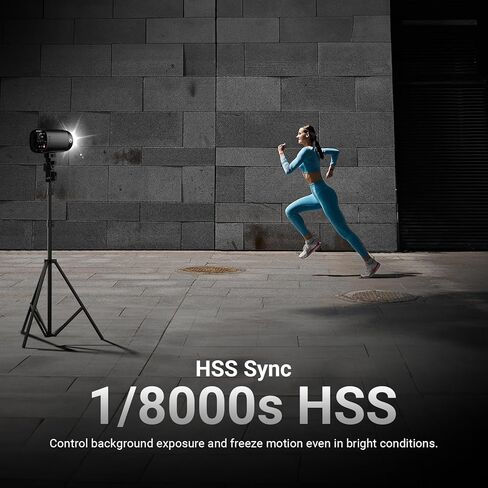 NEEWER 120Ws 2.4G TTL Outdoor Strobe Flash, Compatible with Godox, 1/8000s HSS Portable Studio Monolight with Modeling Light /3000mAh Battery/420 Flashes/1.5s Recycle for Photography Photoshoots, Q120 in Kuwait