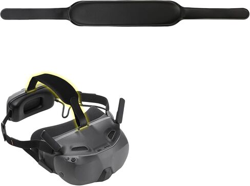 Headband fit for DJI Goggles N3 - Soft Top Strap, Easy to Wear Headstrap, Comfort PU Leather and Foam Padding Head Brace Belt, Decompression Protective Headwear Accessories in Kuwait