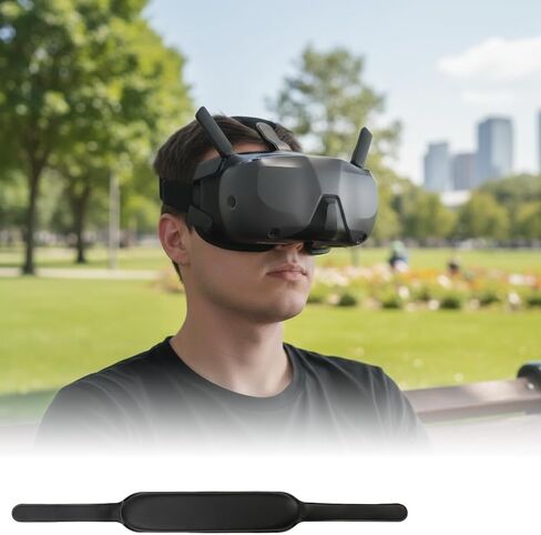 Headband fit for DJI Goggles N3 - Soft Top Strap, Easy to Wear Headstrap, Comfort PU Leather and Foam Padding Head Brace Belt, Decompression Protective Headwear Accessories in Kuwait