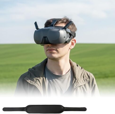 Headband fit for DJI Goggles N3 - Soft Top Strap, Easy to Wear Headstrap, Comfort PU Leather and Foam Padding Head Brace Belt, Decompression Protective Headwear Accessories in Kuwait