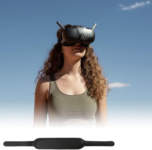 Headband fit for DJI Goggles N3 - Soft Top Strap, Easy to Wear Headstrap, Comfort PU Leather and Foam Padding Head Brace Belt, Decompression Protective Headwear Accessories in Kuwait