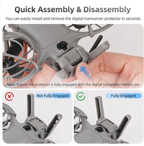 غطاء واقٍ لهوائي جهاز الإرسال والاستقبال DJI NEO 2، جراب حماية لجهاز الإرسال والاستقبال الرقمي مضاد للتصادمات والسقوط لملحقات DJI Neo 2 in Kuwait