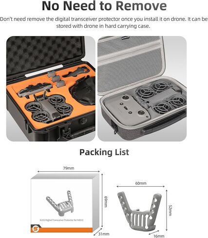 غطاء واقٍ لهوائي جهاز الإرسال والاستقبال DJI NEO 2، جراب حماية لجهاز الإرسال والاستقبال الرقمي مضاد للتصادمات والسقوط لملحقات DJI Neo 2 in Kuwait