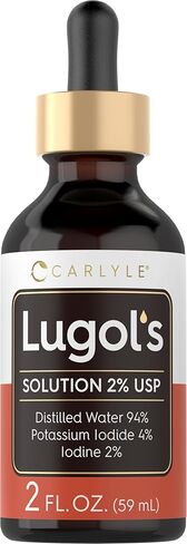 Carlyle Lugols Iodine 2 Percent 2 fl oz Twin Pack | Potassium Iodide and Iodine Solution 2% Liquid Drops in Saudi Arabia
