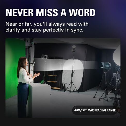 Elgato Prompter XL – Full-Sized Teleprompter with Removable Display, Video Conferencing Monitor, for DSLR Mirrorless & Studio Cameras, Single-Cable Setup – USB-C 3.2 for PC & Mac in Kuwait