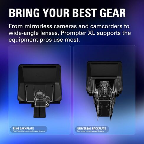 Elgato Prompter XL – Full-Sized Teleprompter with Removable Display, Video Conferencing Monitor, for DSLR Mirrorless & Studio Cameras, Single-Cable Setup – USB-C 3.2 for PC & Mac in Kuwait