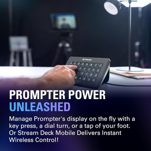 Elgato Prompter XL – Full-Sized Teleprompter with Removable Display, Video Conferencing Monitor, for DSLR Mirrorless & Studio Cameras, Single-Cable Setup – USB-C 3.2 for PC & Mac in Kuwait