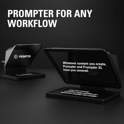 Elgato Prompter XL – Full-Sized Teleprompter with Removable Display, Video Conferencing Monitor, for DSLR Mirrorless & Studio Cameras, Single-Cable Setup – USB-C 3.2 for PC & Mac in Kuwait