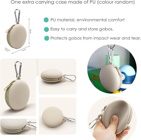 20Pcs Round Gobos Kit for Optical Snoot,66mm/2.6in Metal Plate Patterns Compatible with Godox BFP/BP-SE/OT1/OT1 Pro/Westcott,Custom Gobos Number Series for Birthday Shot/Tiktok etc in Kuwait
