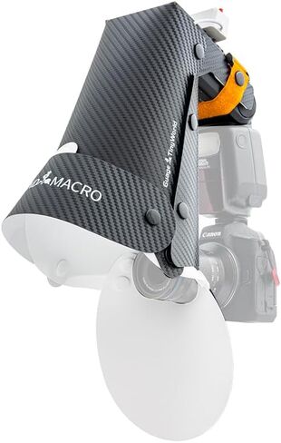 مجموعة ناشرة فلاش للتصوير الفوتوغرافي الماكرو المحمولة Speedlite Flash Diffuser لتفاصيل الحشرات الكبيرة والتصوير الفوتوغرافي المتوافق مع عدسة ماكرو مقاس 60 مم تقريبًا (نسخة صغيرة) in Kuwait