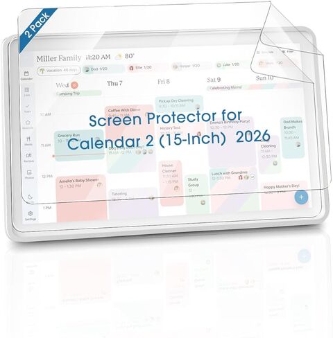 BoomBa 2 Pack Matte Screen Protector for Skylight Calendar 2 (15-Inch), Anti-Glare Protective Film, Anti-Fingerprint, Accessories for Skylight Calendar 15-Inch 2026 in Kuwait
