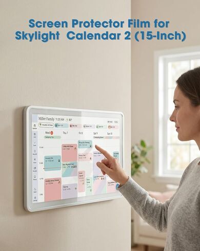 BoomBa 2 Pack Matte Screen Protector for Skylight Calendar 2 (15-Inch), Anti-Glare Protective Film, Anti-Fingerprint, Accessories for Skylight Calendar 15-Inch 2026 in Kuwait