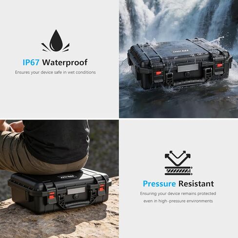 حقيبة حمل صلبة FPVtosky لجهاز DJI Avata 360، متوافقة مع جهاز التحكم عن بعد RC 2، ملحقات وسادة الهبوط بدون طيار [الجراب فقط] in Kuwait