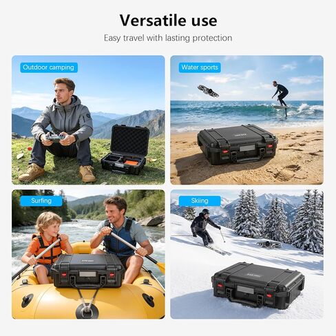 حقيبة حمل صلبة FPVtosky لجهاز DJI Avata 360، متوافقة مع جهاز التحكم عن بعد RC 2، ملحقات وسادة الهبوط بدون طيار [الجراب فقط] in Kuwait