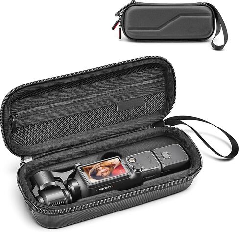 STARTRC PHOTO Travel Case for DJI Osmo Pocket 4/3 Standard Combo, Portable Protective Storage Pouch Bag for Accessories with Wrist and Carabiner in Kuwait