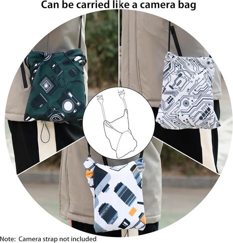 3pcs Camera wrap, Protective Wrap, Magic Self-Adhesive Cloth, Anti-scratch Lens Camera Wrap, Folding, Washable, Lens pouches, Soft cloth with a sticky for camera in Kuwait