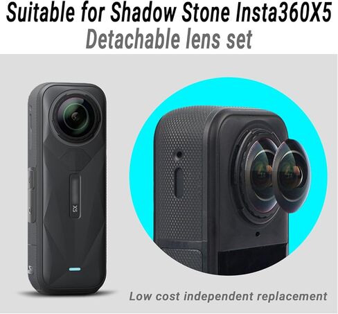 مجموعة ملحقات كاملة للعدسات البديلة Insta 360 X5، مع 2 × عدسات قابلة للاستبدال لـ Insta360 X5، بالإضافة إلى أدوات لاستبدال وتنظيف العدسات in Kuwait