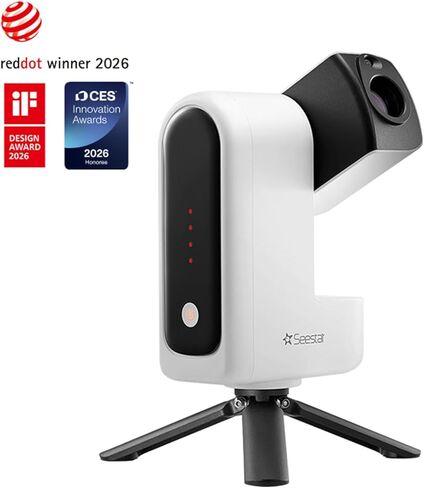 ZWO Seestar S30 Pro تلسكوب ذكي، تلسكوب تصوير فلكي بكاميرا مزدوجة 4K مع تتبع تلقائي وGoTo، التحكم في التطبيق، التقاط ومعالجة بنقرة واحدة لدرب التبانة والسماء العميقة والتصوير واسع النطاق in Kuwait