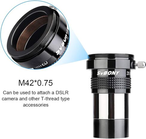 SVBONY SV137 2X Barlow Lens Bundle with Telescope Photo Adapter in Kuwait