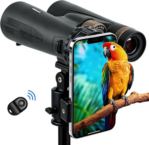 New Universal Phone Adapter for Binoculars Monocular Spotting Scope Telescope Microscope - Turn Your Optics into Smartphone Digiscoping Adapter, with Wireless Shutter Mode in Kuwait