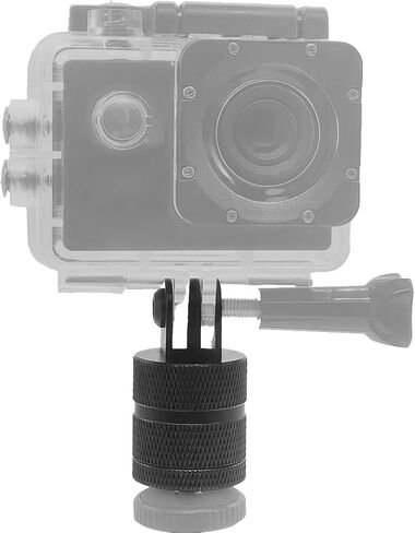 حامل كاميرا ألومنيوم 1/4 بوصة 20 - محول ثلاثي القوائم يدور 360 درجة متوافق مع GoPro Hero، لـ DJI Osmo Action، لـ Insta360 Ace Pro، لـ AKASO، وغيرها من الملحقات القياسية 1/4 بوصة in Kuwait