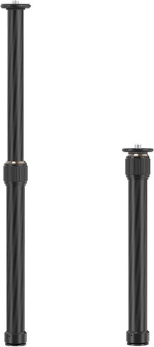 Tripod Extension Rod, Carbon Fiber Tripod Extension Pole with Arca Port, 2 Section Center Columns Monopod Extender Tube, 12.8"-23" Telescopic Stick Rod with 1/4" & 3/8" Screw for Tripod/Gimbal Mount in Kuwait