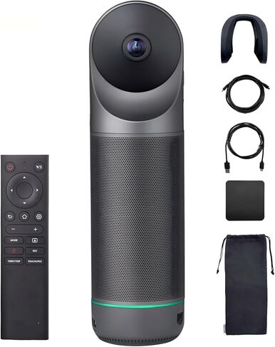 KanDao Meeting Pro 360-degree Video Conference Camera with Microphones and Speakers, AI Tracking, Smart Zooming, Automatic Focus, 4-in-one Standalone Meeting Room Camera System, Wi-fi/HDMI/USB in Kuwait