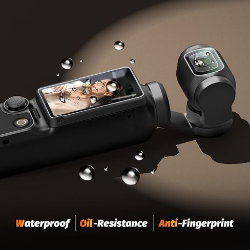 واقي شاشة عدسة AMAZEAR لـ DJI Osmo Pocket 4/3 / Xtra Muse (6 عبوات)، ملحقات Pocket4 واقي شاشة من الزجاج المقسى شاشة OLED، حماية كاملة، فائقة الدقة، صلابة 9H، مقاومة للخدش in Kuwait