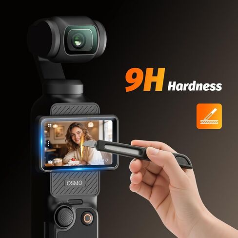 واقي شاشة عدسة AMAZEAR لـ DJI Osmo Pocket 4/3 / Xtra Muse (6 عبوات)، ملحقات Pocket4 واقي شاشة من الزجاج المقسى شاشة OLED، حماية كاملة، فائقة الدقة، صلابة 9H، مقاومة للخدش in Kuwait