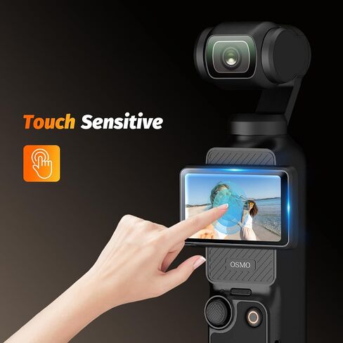 واقي شاشة عدسة AMAZEAR لـ DJI Osmo Pocket 4/3 / Xtra Muse (6 عبوات)، ملحقات Pocket4 واقي شاشة من الزجاج المقسى شاشة OLED، حماية كاملة، فائقة الدقة، صلابة 9H، مقاومة للخدش in Kuwait
