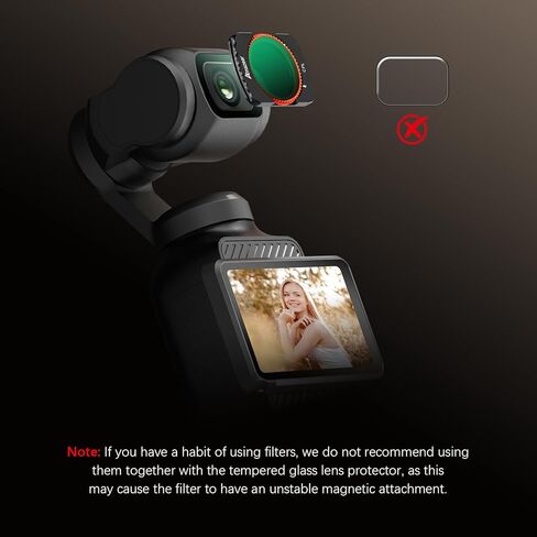 واقي شاشة عدسة AMAZEAR لـ DJI Osmo Pocket 4/3 / Xtra Muse (6 عبوات)، ملحقات Pocket4 واقي شاشة من الزجاج المقسى شاشة OLED، حماية كاملة، فائقة الدقة، صلابة 9H، مقاومة للخدش in Kuwait