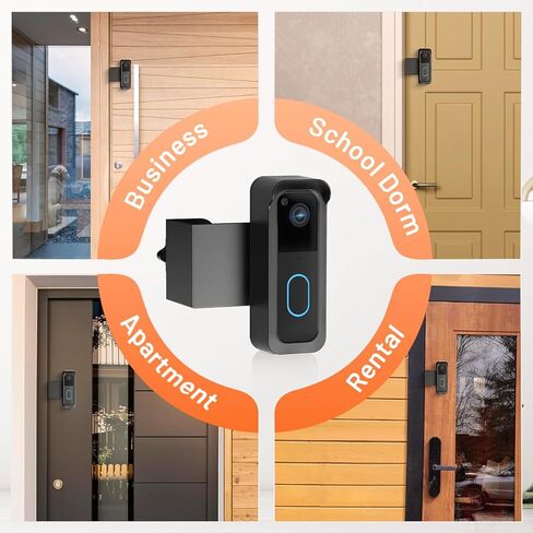 Blink Doorbell Mount, 2nd Gen Anti-Theft Blink Doorbell Camera Mount | No Drilling, with Rain Cover, Fit for Blink Video Doorbell 1st & 2nd Gen(NOT for 3rd Gen), No Block Sensor & Night Vision in Saudi Arabia