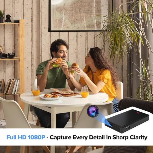كاميرا مراقبة HiSpyCam Full HD 1080p WiFi - كاميرا مربية لاسلكية - رؤية ليلية للاستخدام الداخلي/الخارجي - تخزين محلي/سحابي in Kuwait