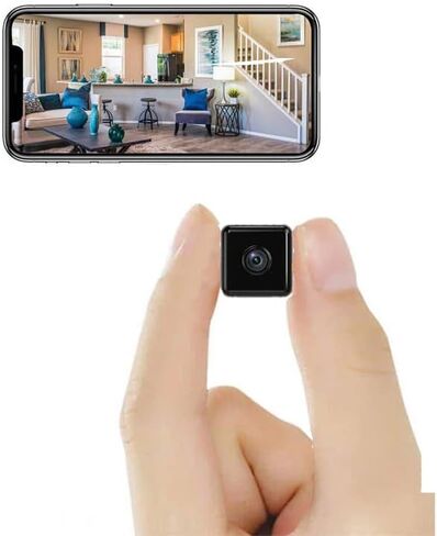 Mini Indoor Wireless WiFi Camera Spy Small Home Security Hidden Cameras Body Small Outdoor Camara Micro Nanny Cam Pet Dog Babysitter House Security Cams Room Cams No Need Wifi Cam Compatible Android in Kuwait