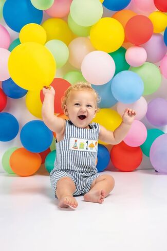 Mud Pie Baby Boy "One" First Birthday Smocked Jon Jon, 12-18 Months in Kuwait
