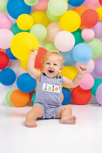 Mud Pie Baby Boy "One" First Birthday Smocked Jon Jon, 12-18 Months in Kuwait