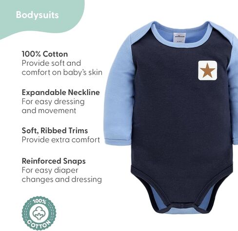 The Peanutshell 23-Piece Baby Boy Clothing Set, 100% Cotton, Newborn Essentials Must Haves, Blue & Multicolor in Kuwait