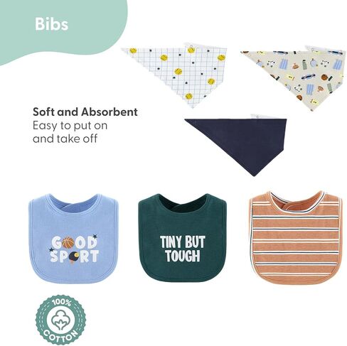 The Peanutshell 23-Piece Baby Boy Clothing Set, 100% Cotton, Newborn Essentials Must Haves, Blue & Multicolor in Kuwait