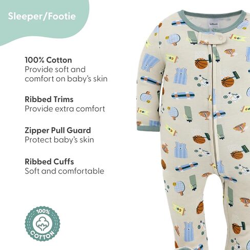 The Peanutshell 23-Piece Baby Boy Clothing Set, 100% Cotton, Newborn Essentials Must Haves, Blue & Multicolor in Kuwait